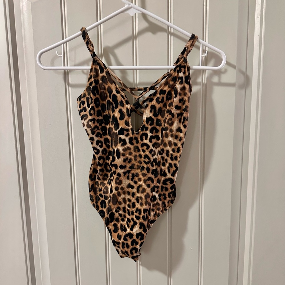 Express Leopard Bodysuit